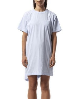 Sacai Poplin Dress, Short Sleeves, 100% Cotton - White