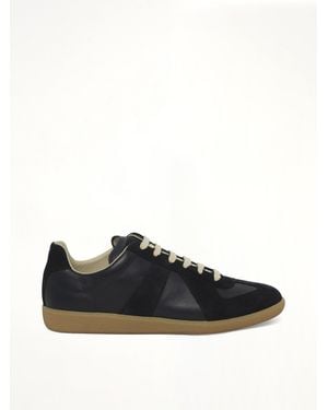 Maison Margiela Replica Leather Trainer - Black