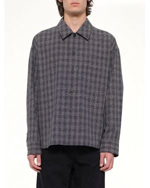 WOOYOUNGMI Tweed Shirt - Grey