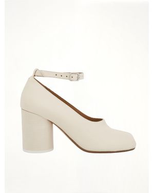 Maison Margiela Tabi 8Cm Heel Court Shoes - White