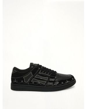 Amiri Western Skel Top Low - Black