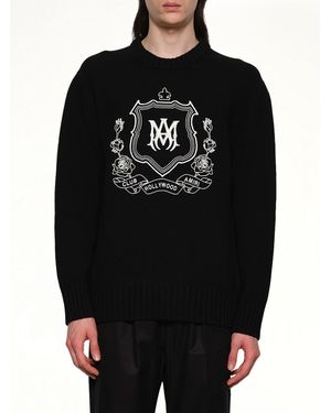 Amiri Ma Crest Crewneck - Black