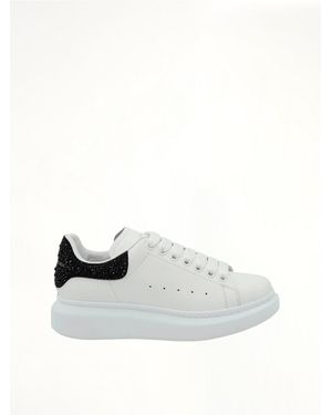 McQueen Larry Oversized Heel Trainer - White