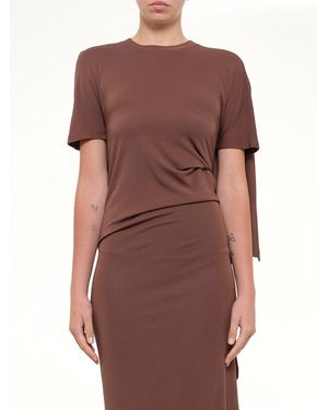 Loewe Jersey Dress - Brown