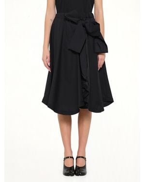 Noir Kei Ninomiya Bowtie Skirt - Black