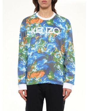 KENZO World Fleec Sweatshirt - Blue