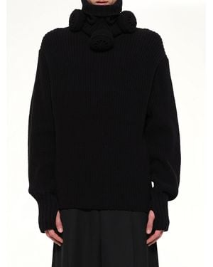 Doublet Gas Mask Turtleneck Knit - Black