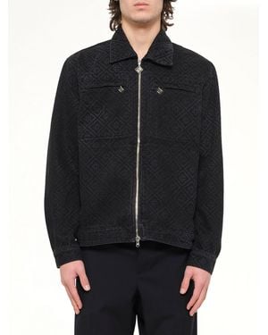 CASABLANCA Denim Monogram Jacket - Black