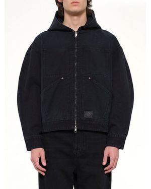 WOOYOUNGMI Hooded Work Jacket - Blue