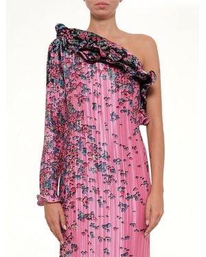 Givenchy Asymmetric Pleated Dress - Pink