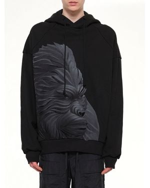 Juun.J Gorilla Hoodie - Black