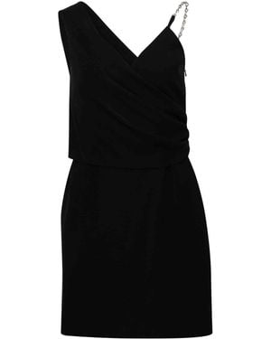Givenchy Short Dress With Drapped Top - Black
