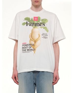 Doublet Farmes Magazine Cover T-Shirt - Grey