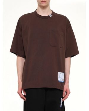 Maison Mihara Yasuhiro Instrumental Heavy Weight Pocket T-Shirt - Brown