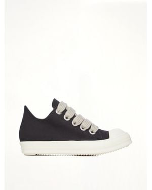Rick Owens Jumbolace Low Sneaks - Black