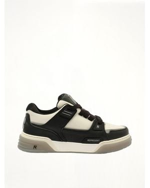 Represent Studio Leather Trainers - Black