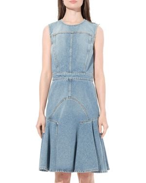 McQueen Abito Denim Dress - Blue