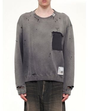 Maison Mihara Yasuhiro Sun Faded Pullover - Grey