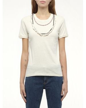 Loewe X Paula T-Shirt Necklaces, Size: Small - White