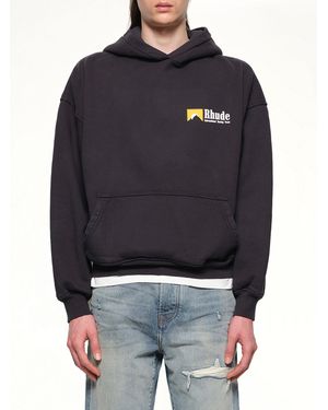 Rhude International Racing Logo Hoodie - Blue