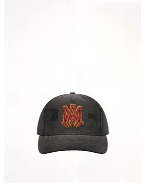 Amiri Ma Distressed Outline Baseball Cap - Black