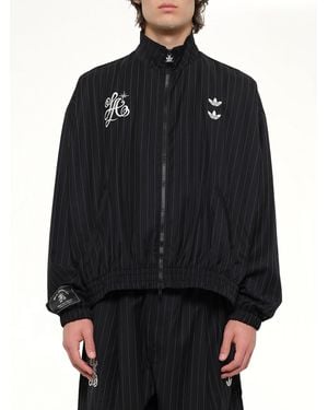 Willy Chavarria Adidas X Chavarria Pinstripe Jacket - Black