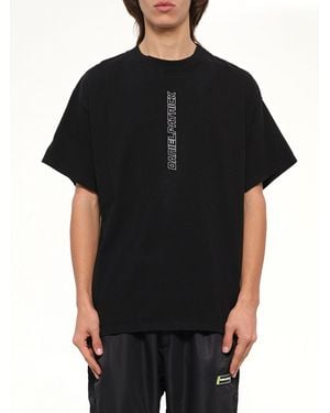 Daniel Patrick Vertical Logo T-Shirt - Black