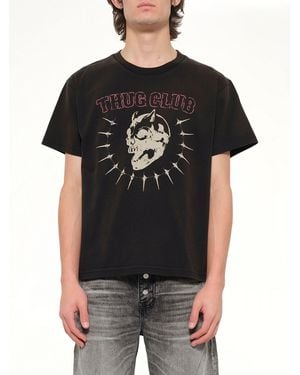 THUG CLUB Angels Damaged Shirt in Gray for Men | Lyst