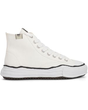 Maison Mihara Yasuhiro Peterson Og High Sneakers, 100% Cotton - White