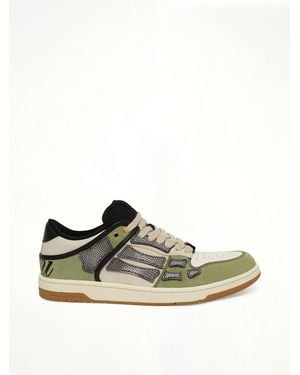 Amiri Xl Skel Top Low Trainer - Green