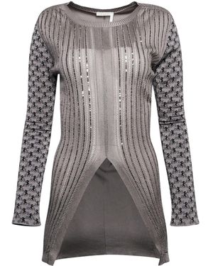 Chloé 'Pullovercolor, , 100% Cotton, Size: Small - Grey