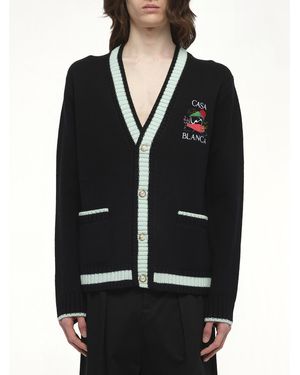 CASABLANCA Casa Mountain Cardigan, Size: Small - Black