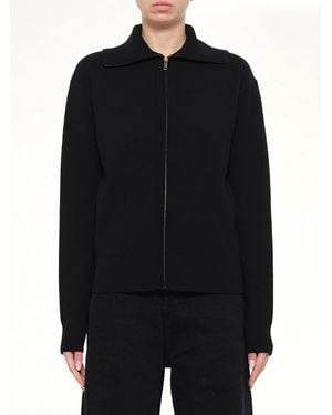 Entire studios Knit Zip Up Jacket - Black