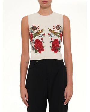 McQueen Engin Sleeveless Top - Red