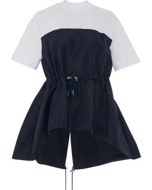 McQueen Hybrid Parka T-Shirt - Blue