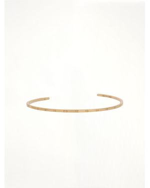 Maison Margiela Numerical Cuff 2Mm Bracelet - Natural