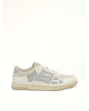 Amiri Skeleton Top Low Trainers, 100% Rubber - White