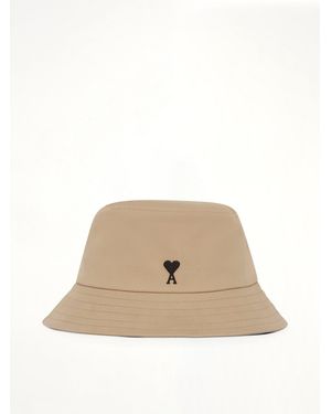 Ami Paris Ami De Coeur Bucket Hat - Natural
