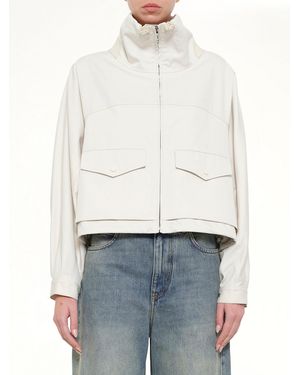 Loewe Cotton Silk Garbadine Jacket - White