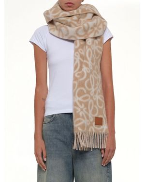 Loewe Anagram Scarf - White