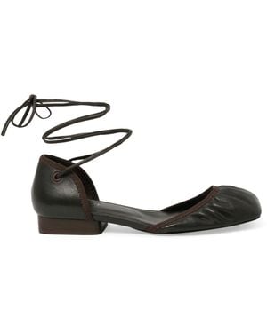Lemaire Micro Ballerina Flat, 100% Leather - Black