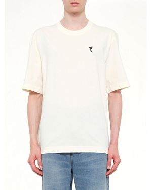 Ami Paris Boxy Fit Adc T-Shirt - White