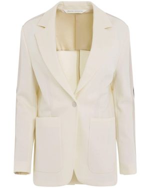 Palm Angels Track Blazer, 100% Cotton - White