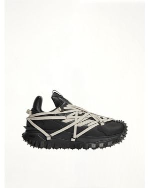 Rick Owens X Moncler Trail Grip Megalace Trainer - Black