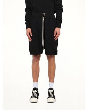 Rick Owens Heavy Jersey Cargobela Shorts - Black