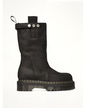 Rick Owens X Dr. Marten Quad Sole Pull On Boot - Black