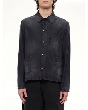 Maison Margiela Brushed Moleskin Jacket - Blue
