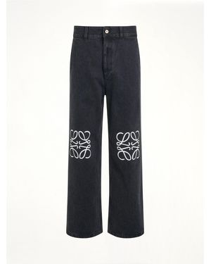 Loewe Anagram Baggy Jeans - Black