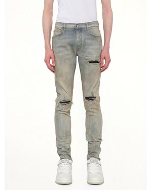 Amiri Suede Mx1 Jeans - Gray