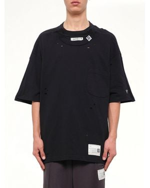Maison Mihara Yasuhiro Thermal Combined T-Shirt - Black